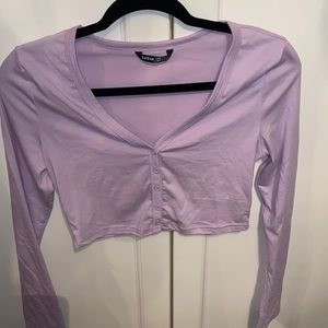 3 set of purple and pink crop tops